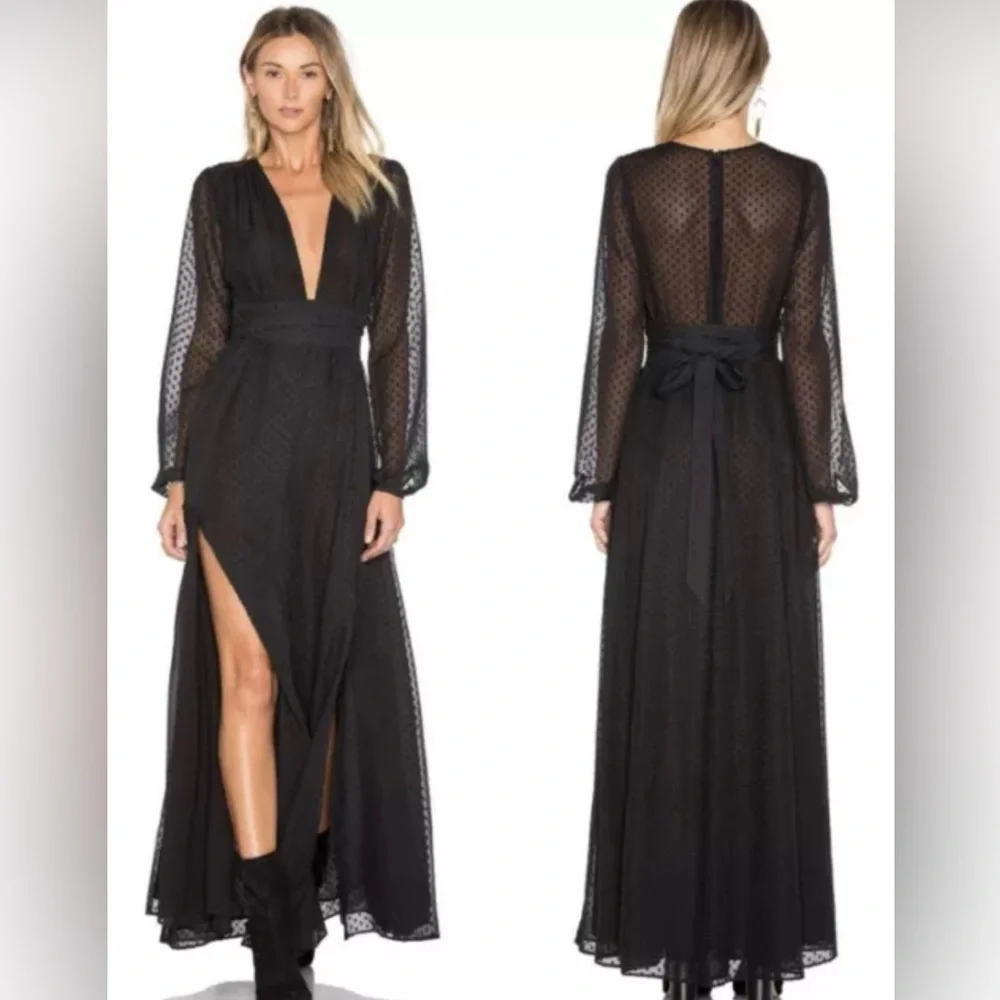 Revolve Privacy Please Stockton Dress Black Size Medium - Picture 8 of 14